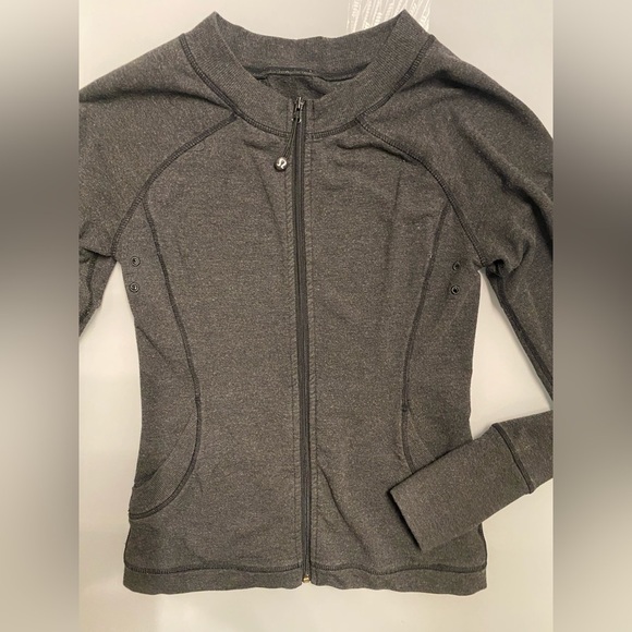 lululemon athletica Tops - Lululemon grey full zip jacket size 4